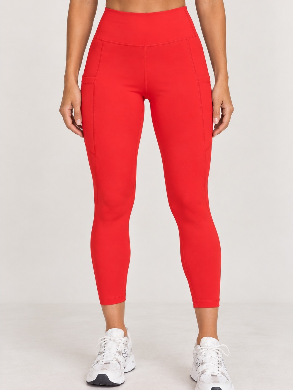 Fabletics High-Waist Red Pocket Leggings